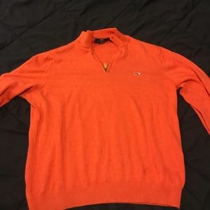 Large Vineyard vide red quarter zip